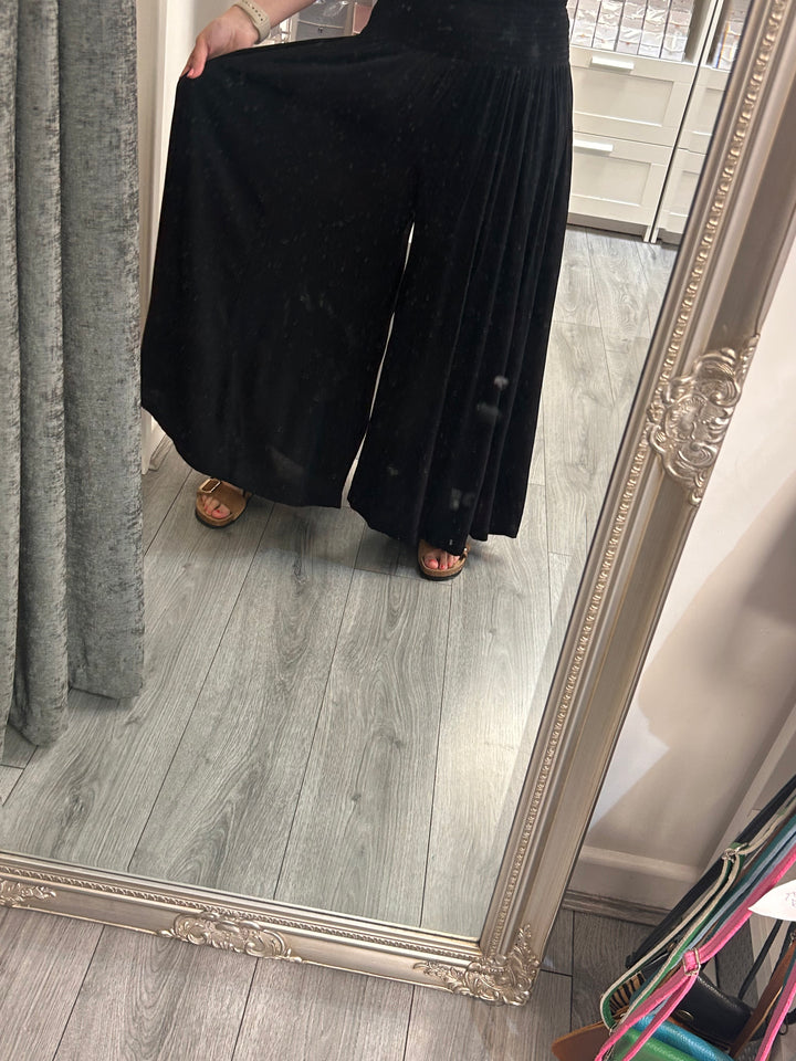 Stella Palazzo Pants - Black