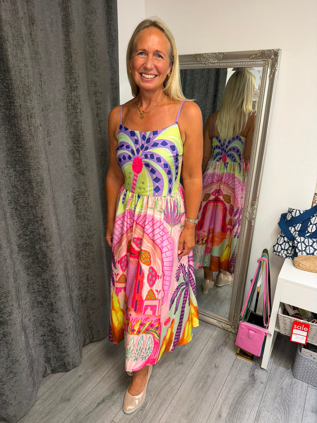 Vibrant Boho maxi dress