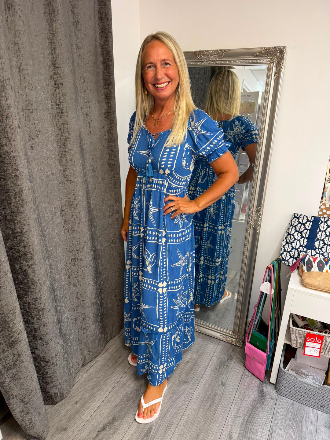 Starfish Blue Maxi Dress