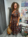 Italian floral maxi dress