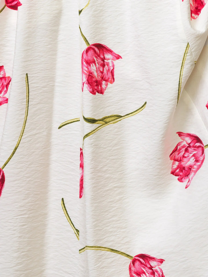 French Connection Cressida Faron Floral Drape Midi Dress