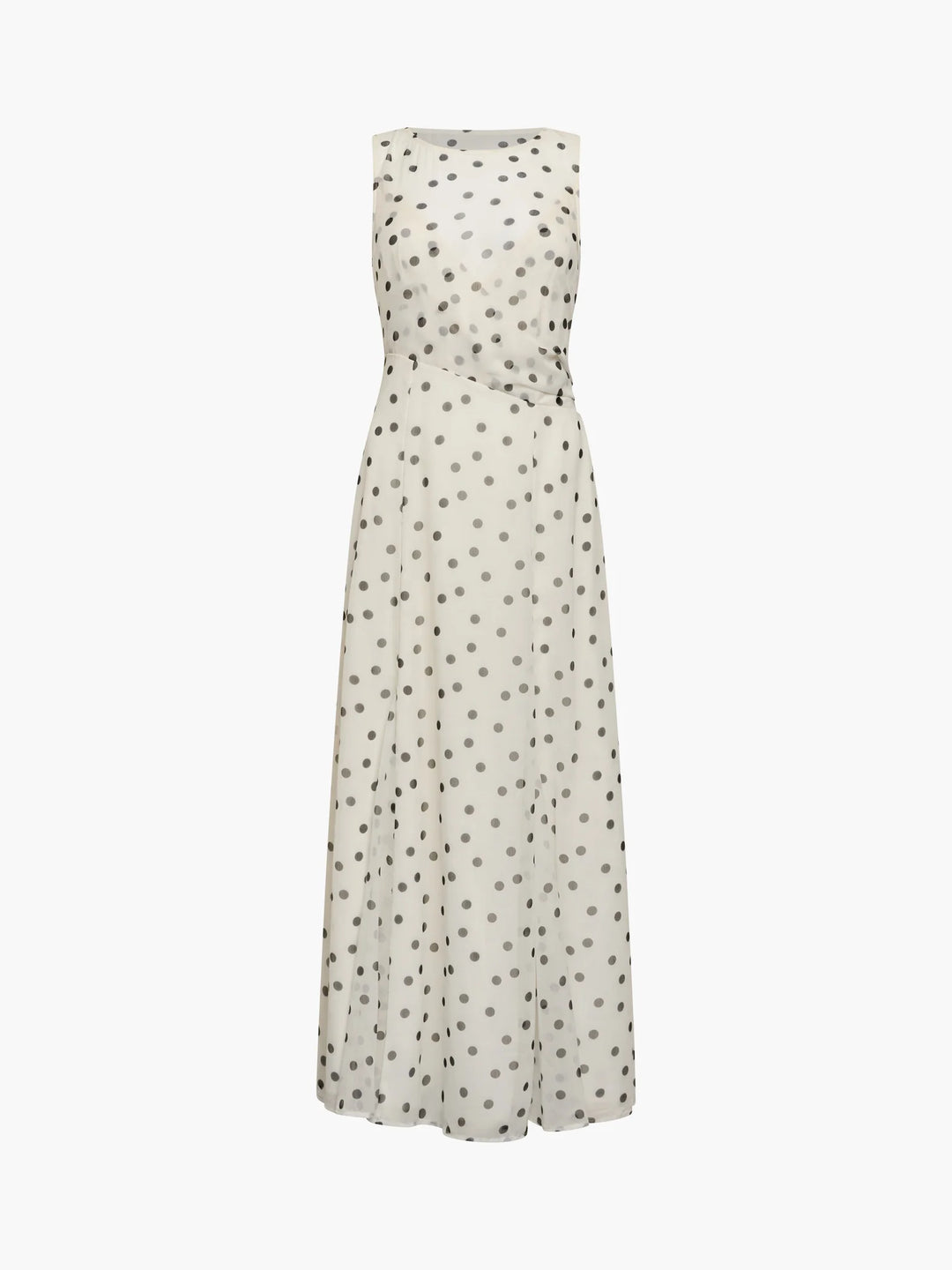 French Connection Emina Chiffon Polka Dot Maxi Dress