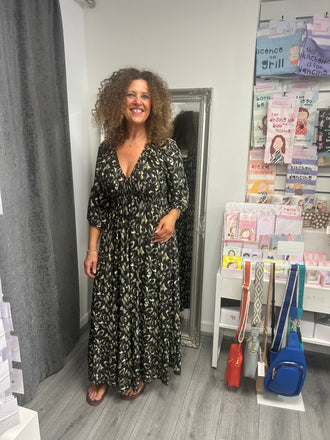 Italian Maxi dress- Green