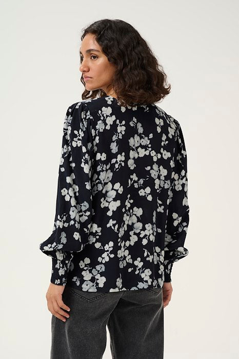 Kaffe Alice Blouse- Marine Flower