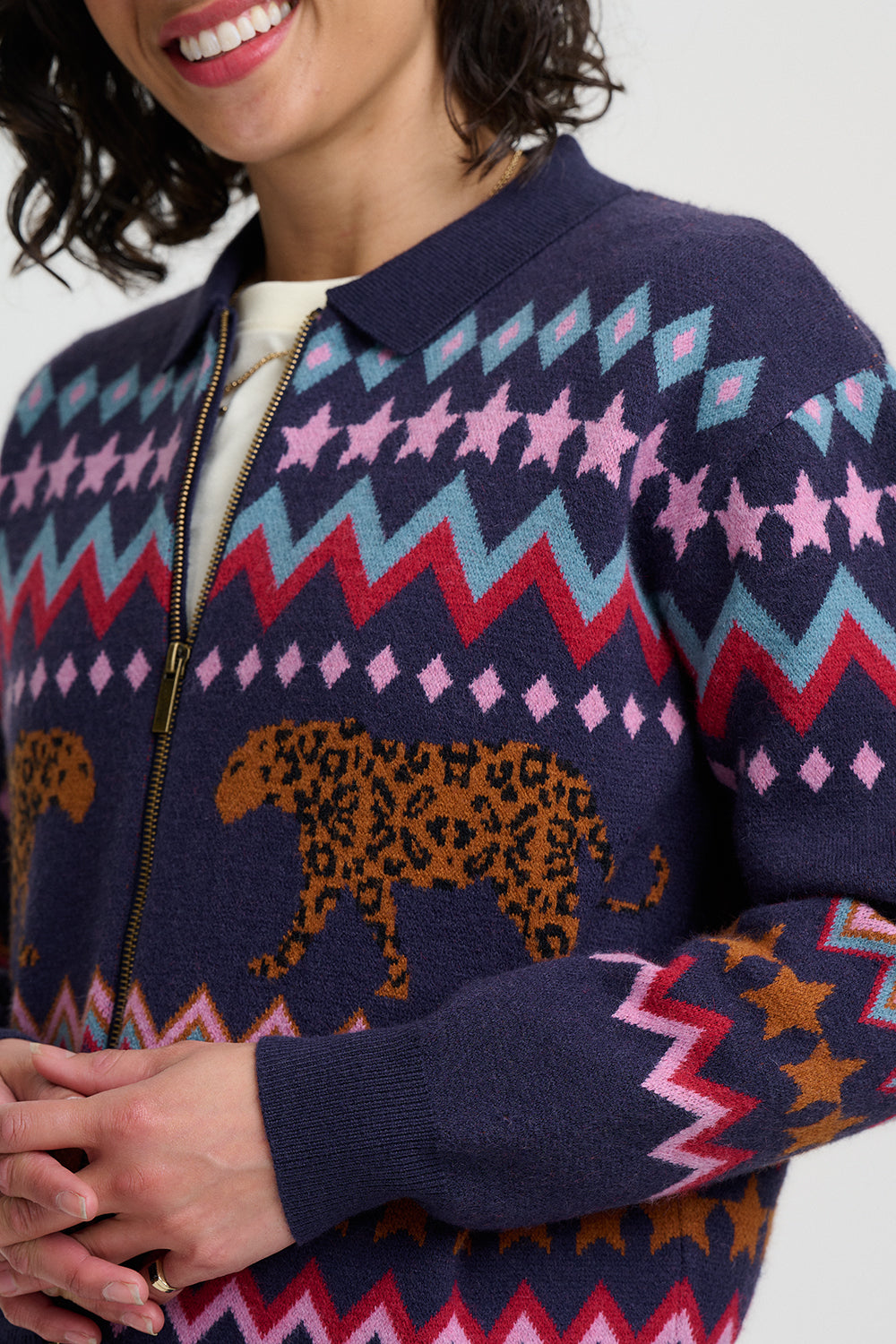 Sugarhill Brighton Katlin Knitted Bomber