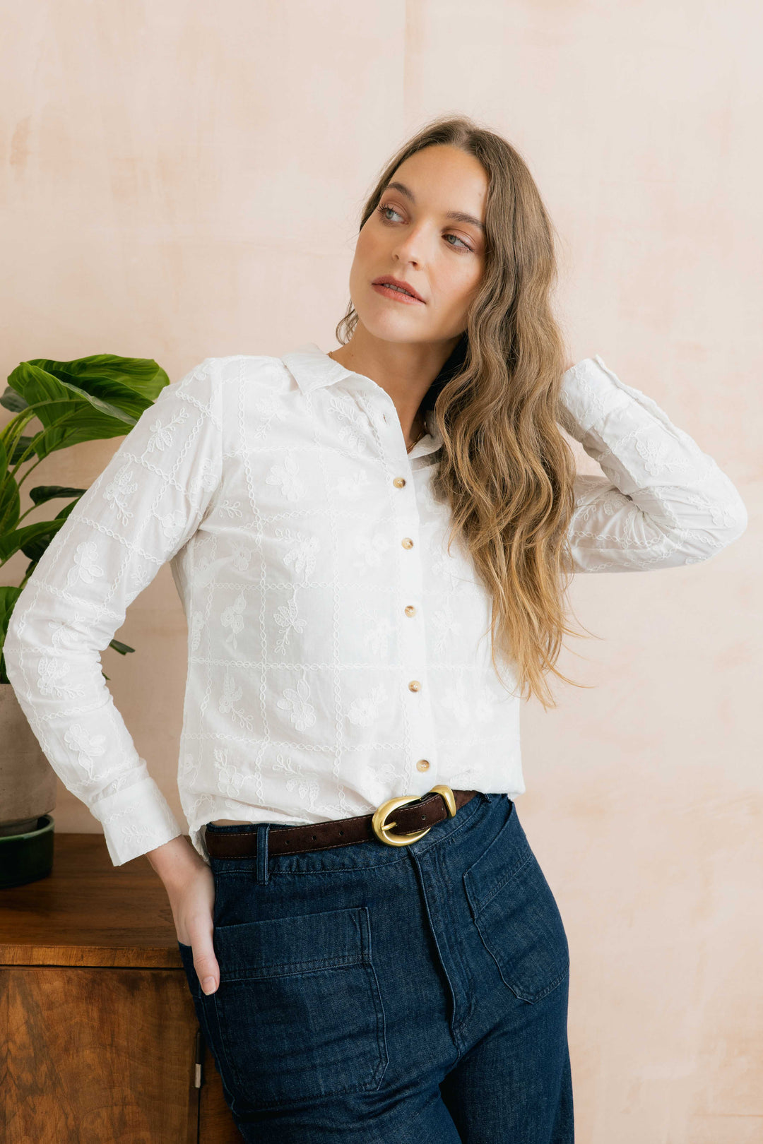 Lily & Me Patsy Embroidered Shirt