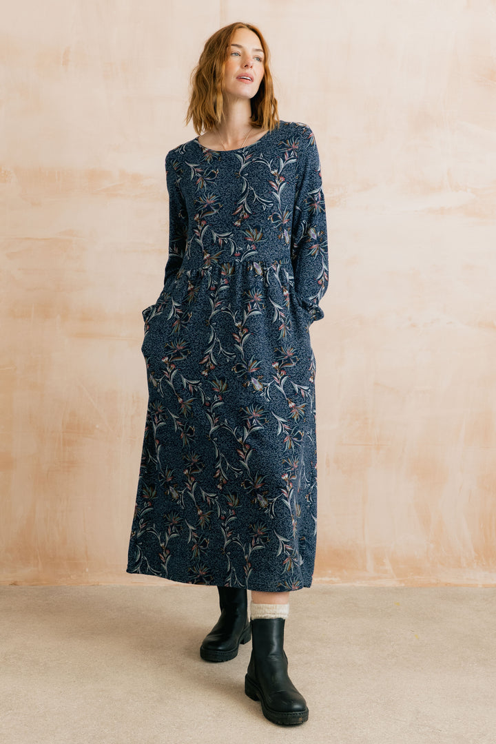 Lily & Me Damson Dress - Navy