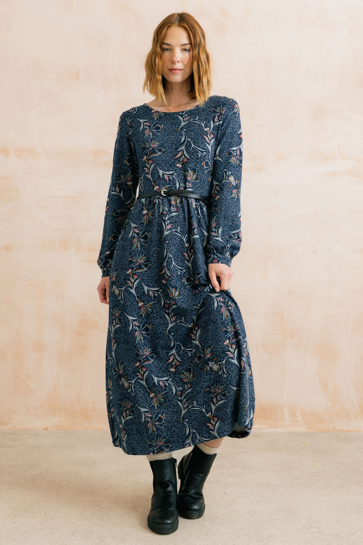 Lily & Me Damson Dress - Navy