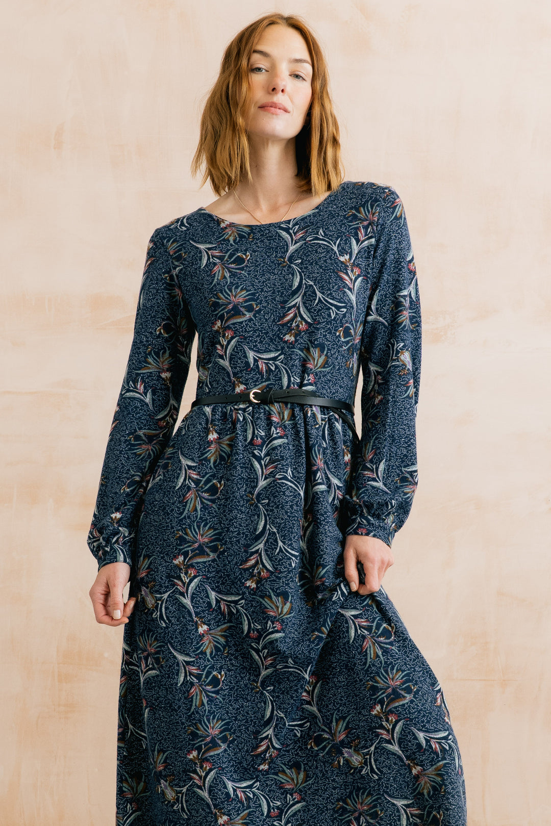 Lily & Me Damson Dress - Navy