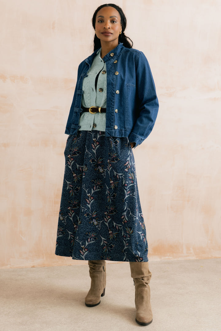 Lily & Me Damson Dress - Navy