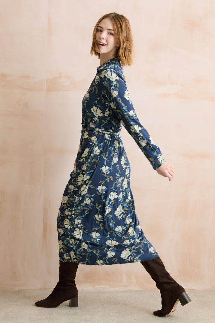 Lily & Me Rosanna Jersey Midi Belted Dress