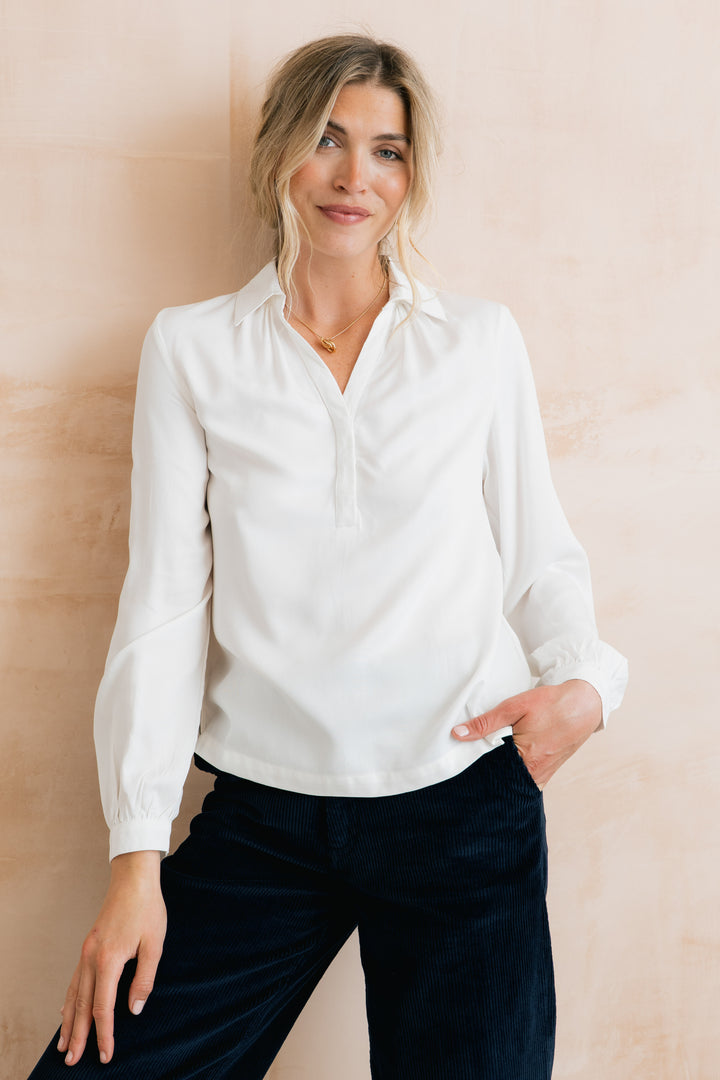 Lily & Me Linden Blouse - White