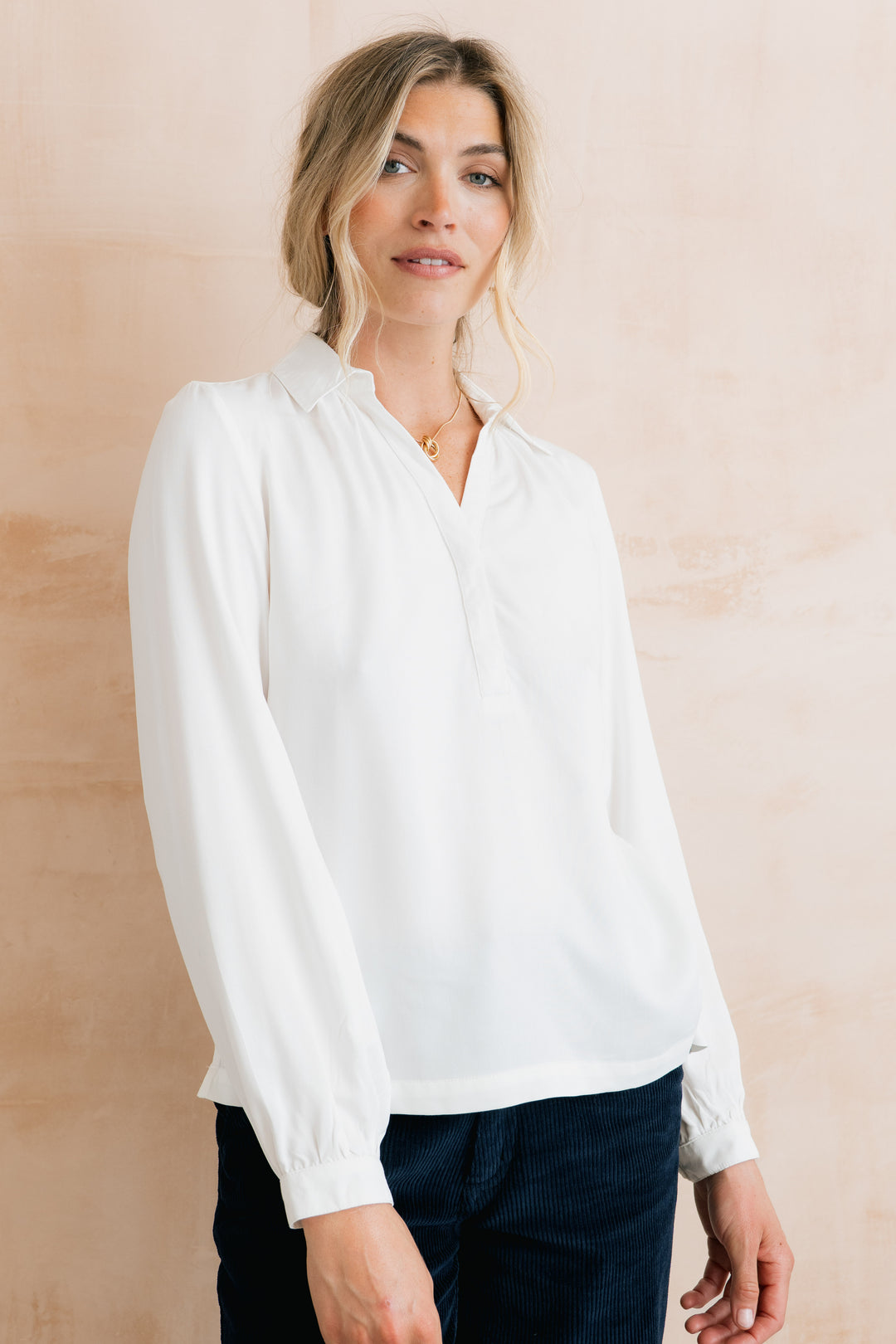 Lily & Me Linden Blouse - White