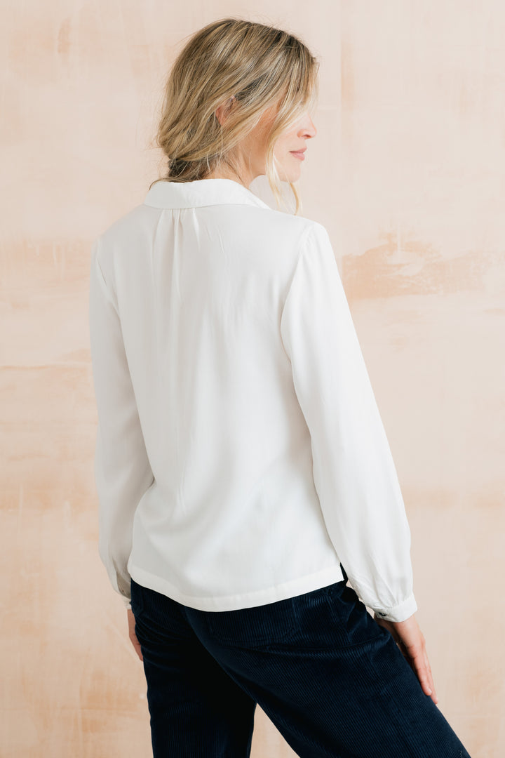Lily & Me Linden Blouse - White