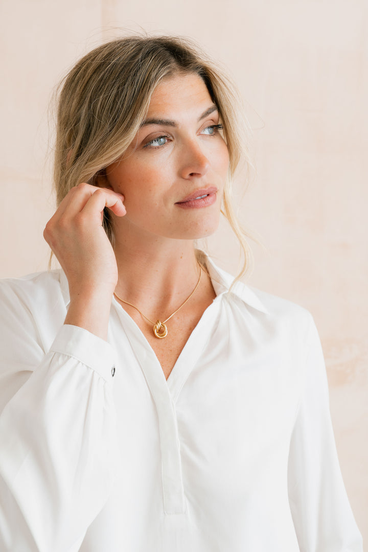 Lily & Me Linden Blouse - White