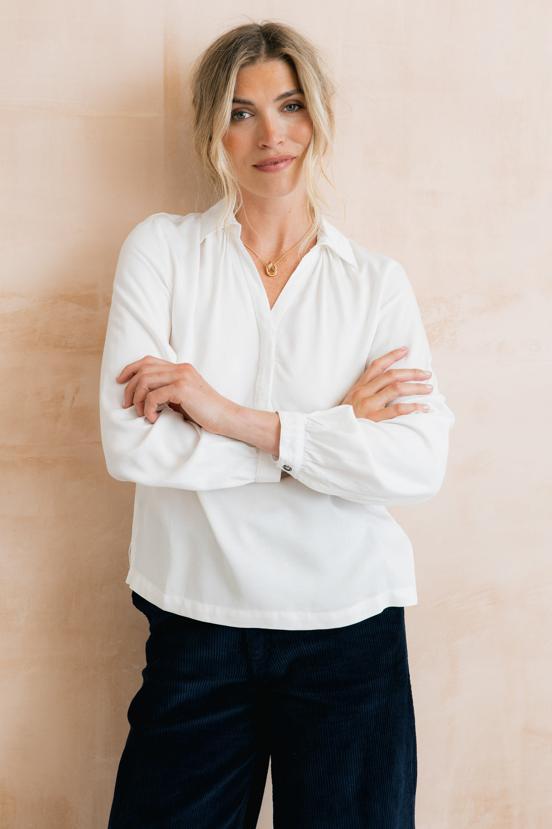 Lily & Me Linden Blouse - White