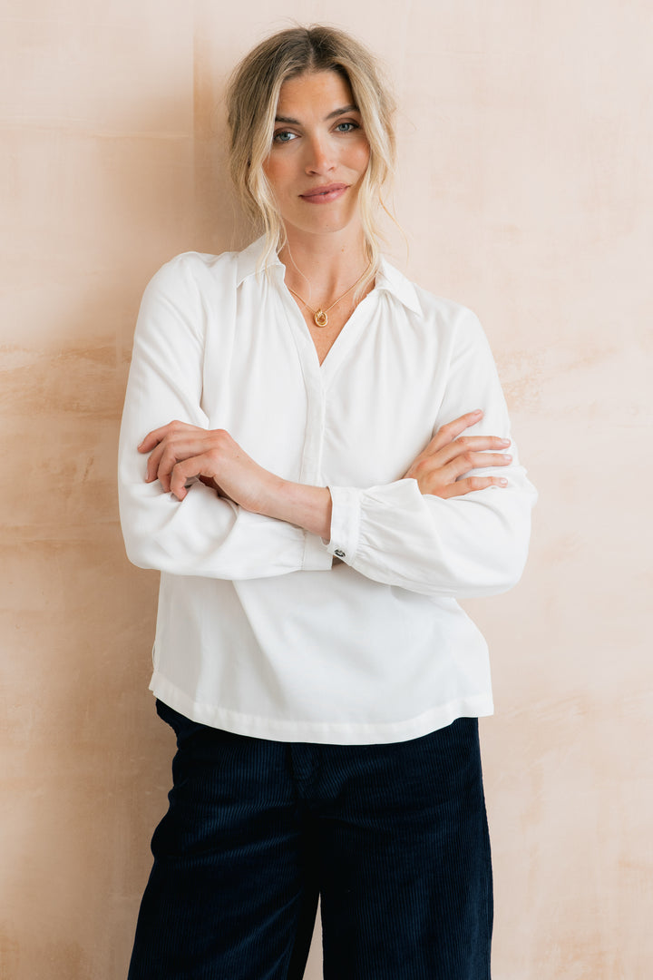 Lily & Me Linden Blouse - White