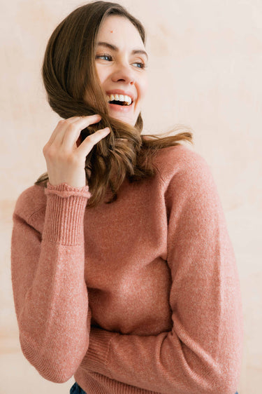 Lily & Me Elodie Scalloped Jumper - Vintage Rose