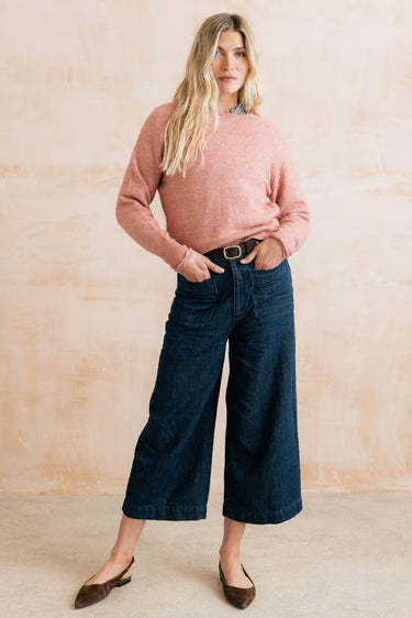 Lily & Me Elodie Scalloped Jumper - Vintage Rose
