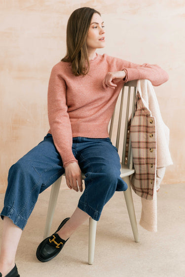 Lily & Me Elodie Scalloped Jumper - Vintage Rose