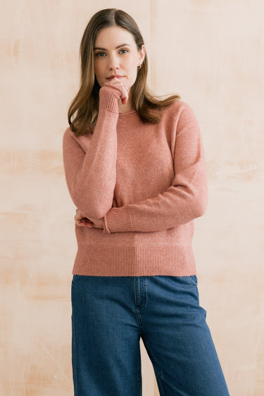 Lily & Me Elodie Scalloped Jumper - Vintage Rose