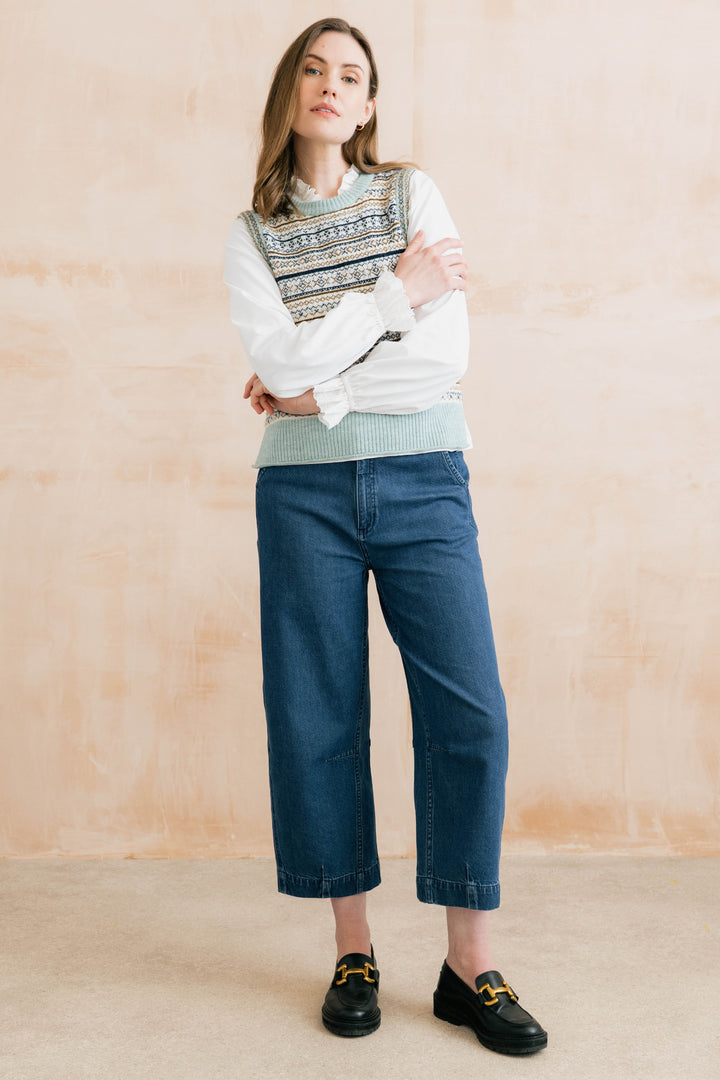Lily & Me Joan Fair Isle Tank - Mist