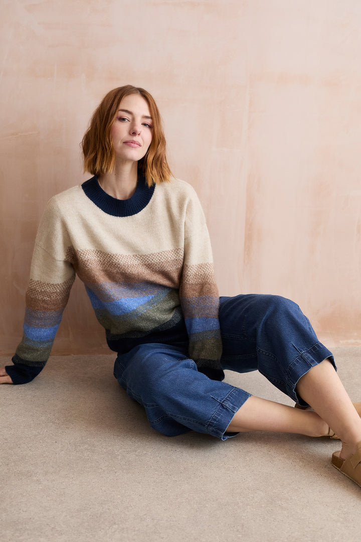 Lily & Me Artist Knit Jumper - Oatmeal