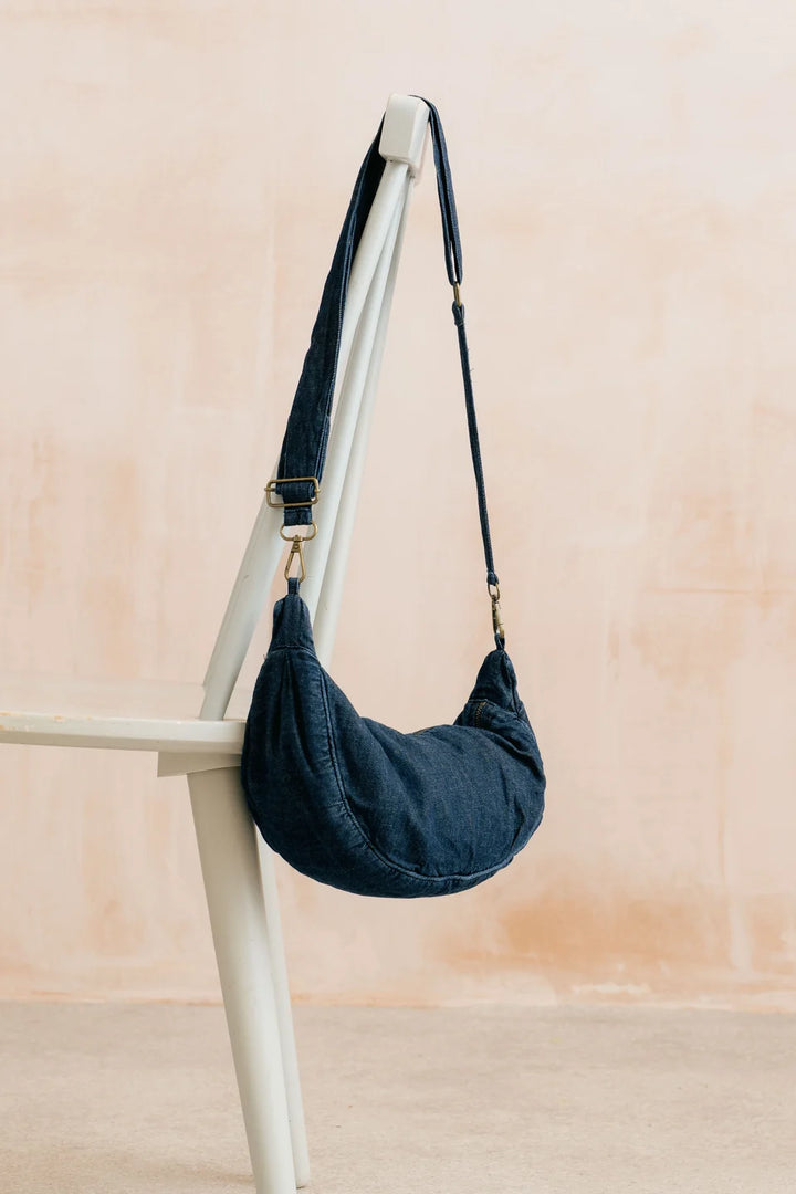 Lily & Me Denim Crossbody Bag - Navy