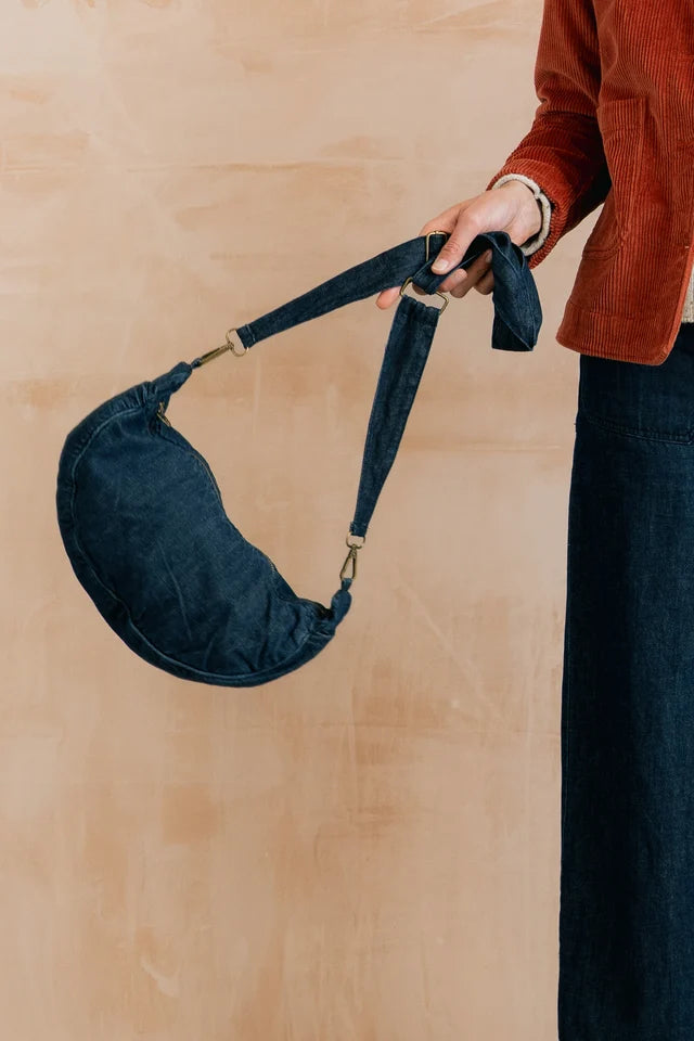 Lily & Me Denim Crossbody Bag - Navy