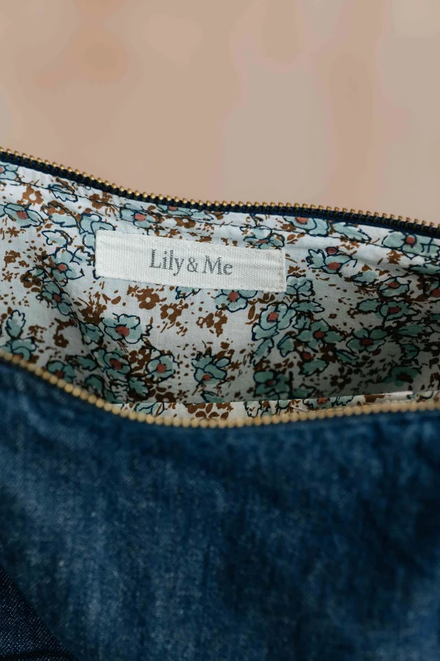 Lily & Me Denim Crossbody Bag - Navy