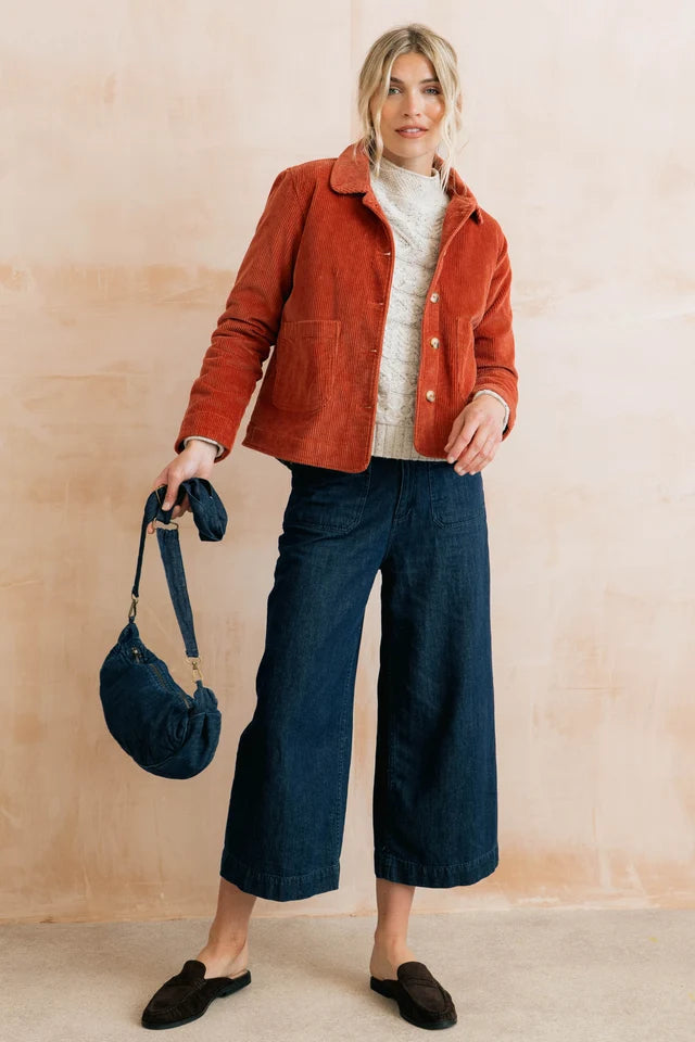 Lily & Me Denim Crossbody Bag - Navy