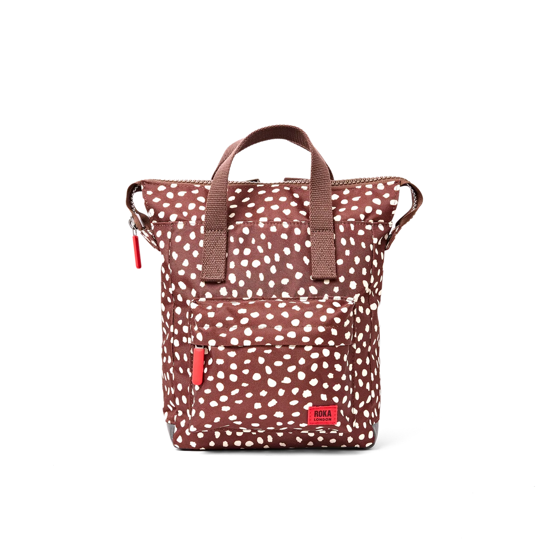 Roka London Bantry B Brown Dot Small Backpack