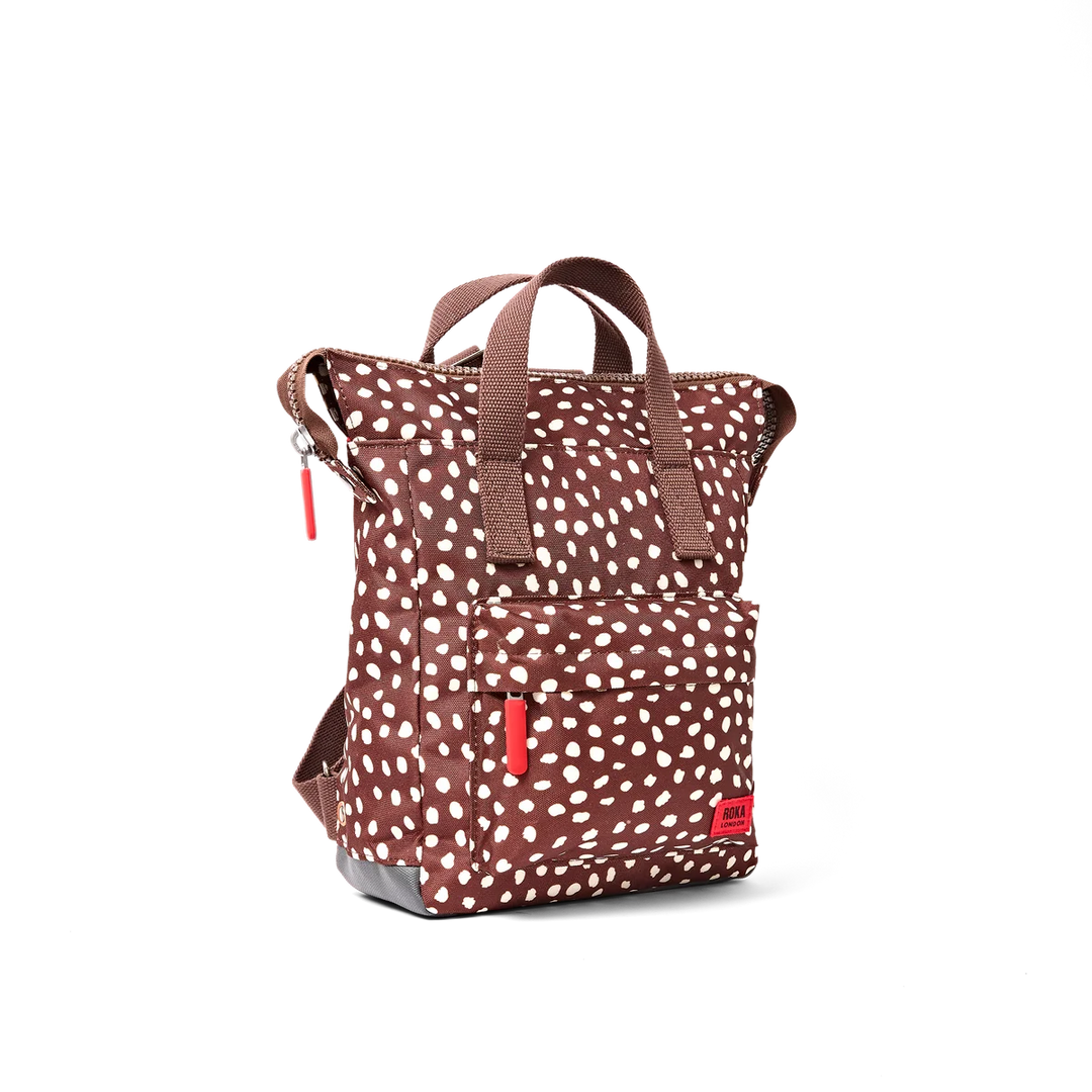 Roka London Bantry B Brown Dot Small Backpack