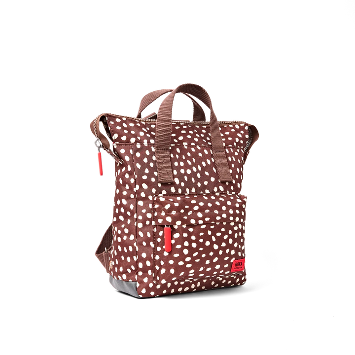 Roka London Bantry B Brown Dot Small Backpack