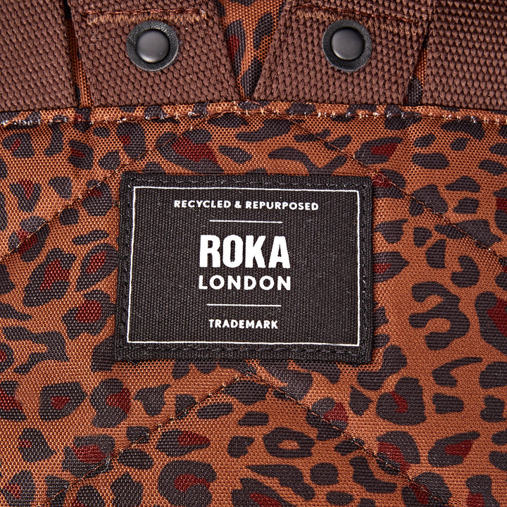 Roka London Bantry B Small Backpack- Mini Leopard