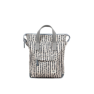 Roka London - Bantry B Small Recycled Canvas Backpack - Linear dot