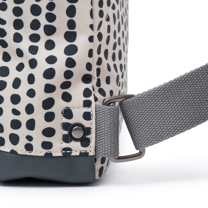 Roka London - Bantry B Small Recycled Canvas Backpack - Linear dot