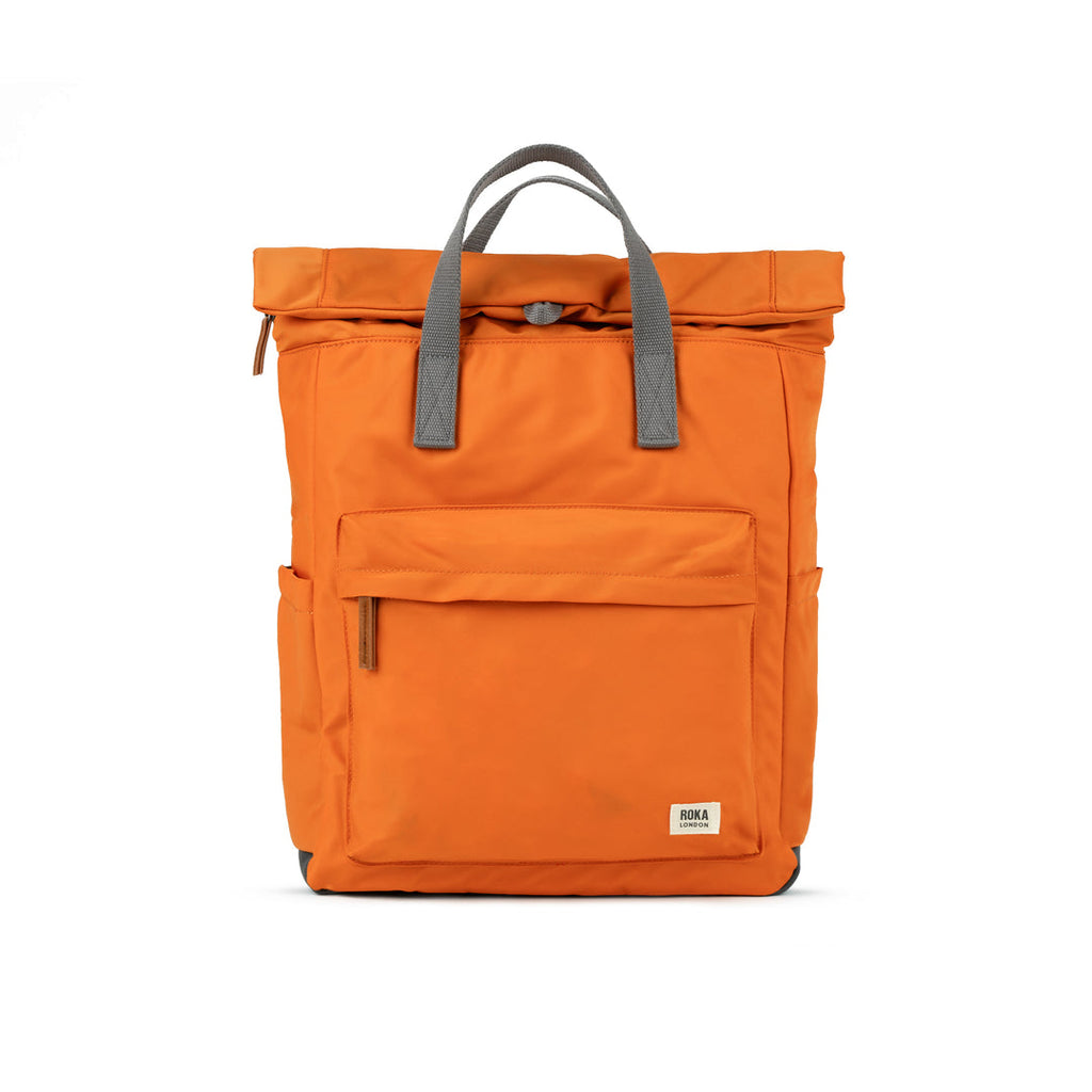 Roka London -  Medium Canfield Backpack - Burnt Orange Nylon