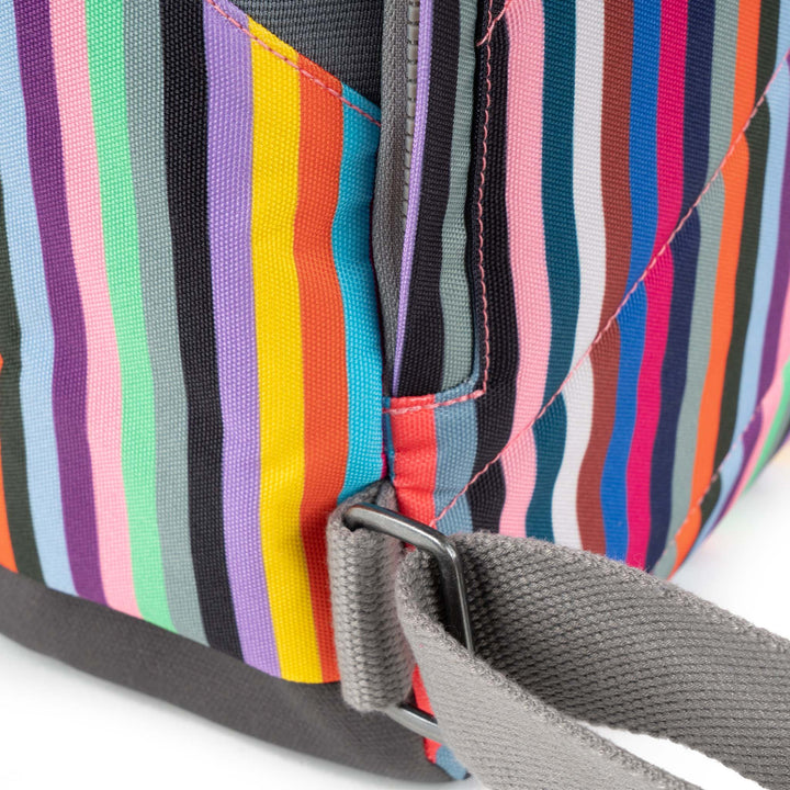 Roka London -  Medium Canfield Backpack - Multi Sripe Nylon