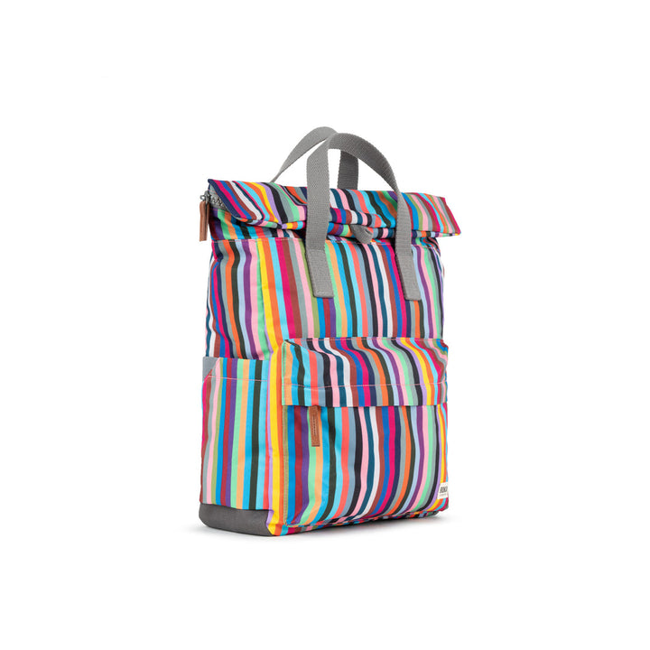 Roka London -  Medium Canfield Backpack - Multi Sripe Nylon