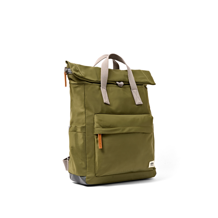 Roka London Canfield Roll Top Backpack- Chive