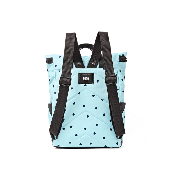 Roka London Canfield Roll-Top Backpack - Medium - Heart Print