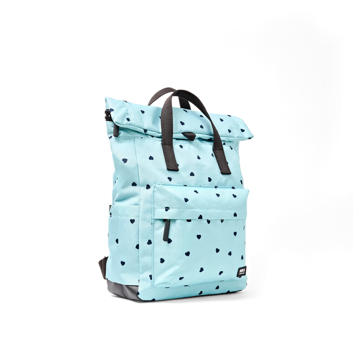 Roka London Canfield Roll-Top Backpack - Medium - Heart Print