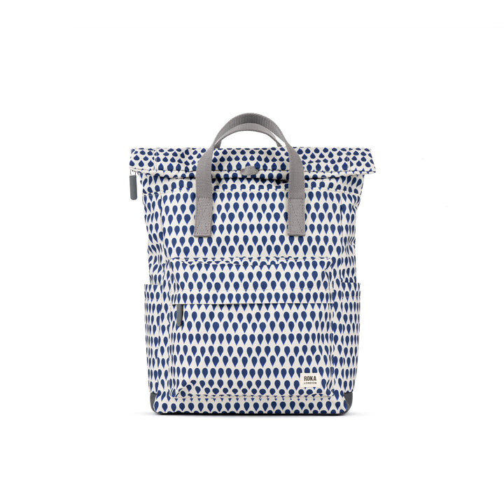Roka London- Medium Canfield Backpack- Denim Rain Nylon