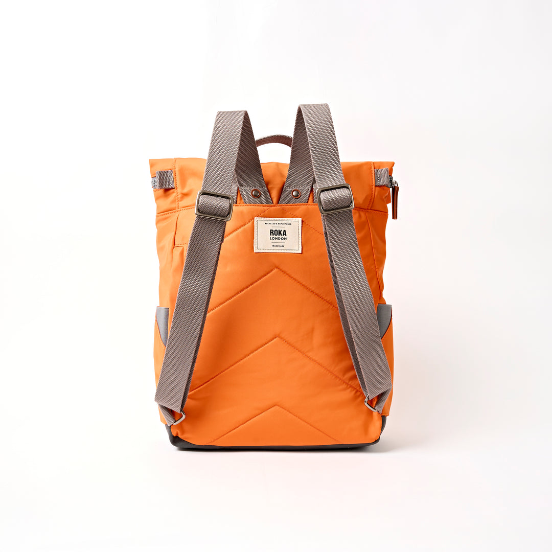 Roka London Canfield B Small Backpack- Jaffa Orange