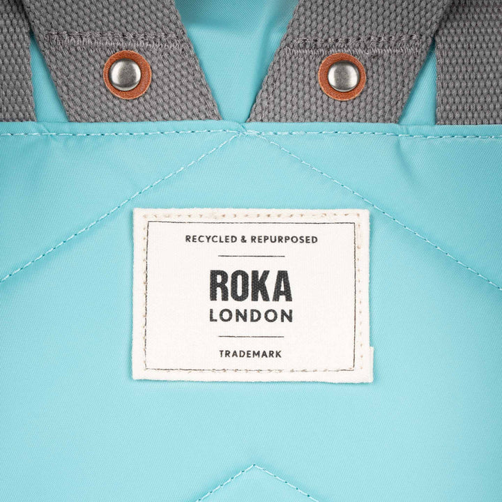 Roka London- Small Canfield Backpack - Aquatic Awe Recycled Nylon