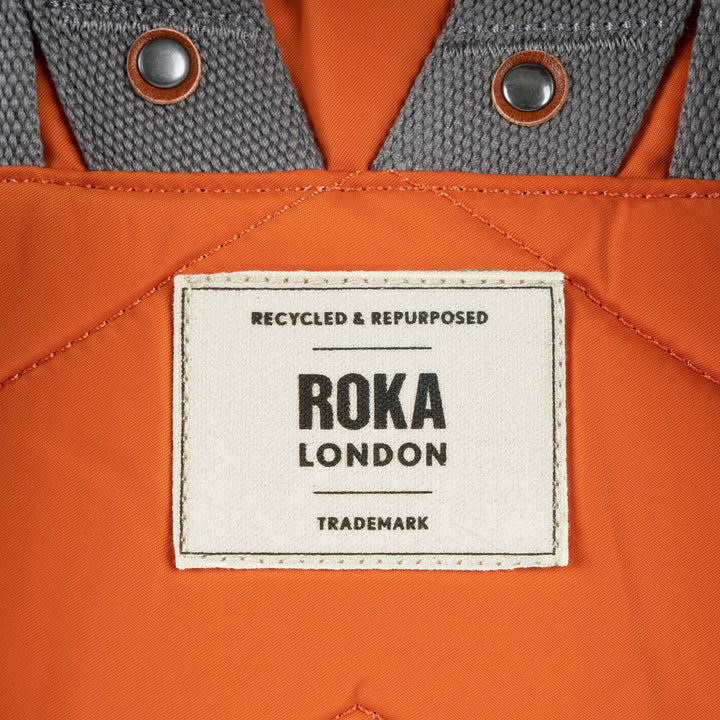 Roka London -  Medium Canfield Backpack - Burnt Orange Nylon