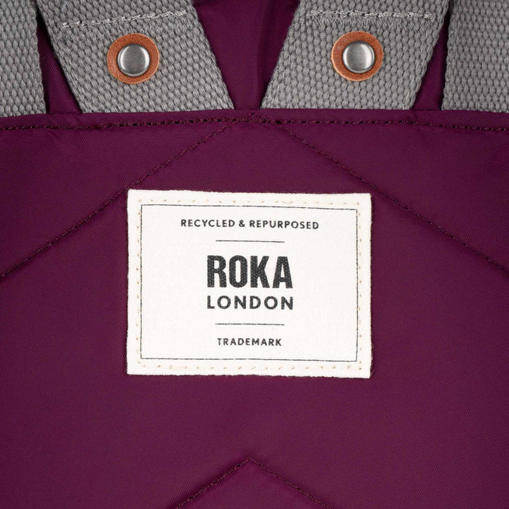 Roka London - Canfield B Medium Recycled Nylon - Royal Burgundy