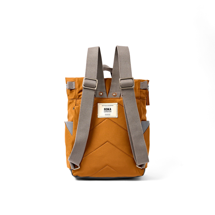 Roka London Canfield Roll Top Backpack - Small - Biscuit