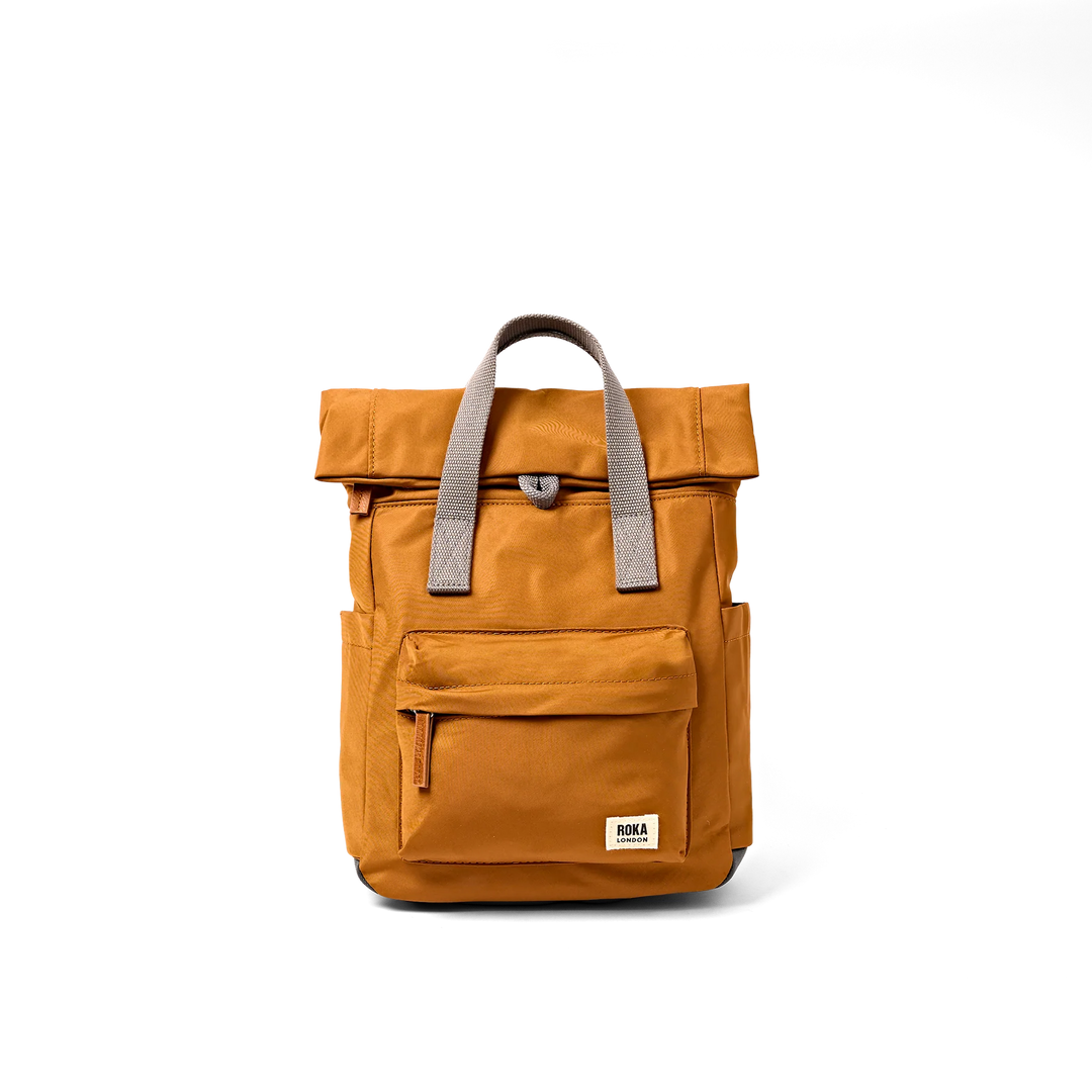 Roka London Canfield Roll Top Backpack - Small - Biscuit